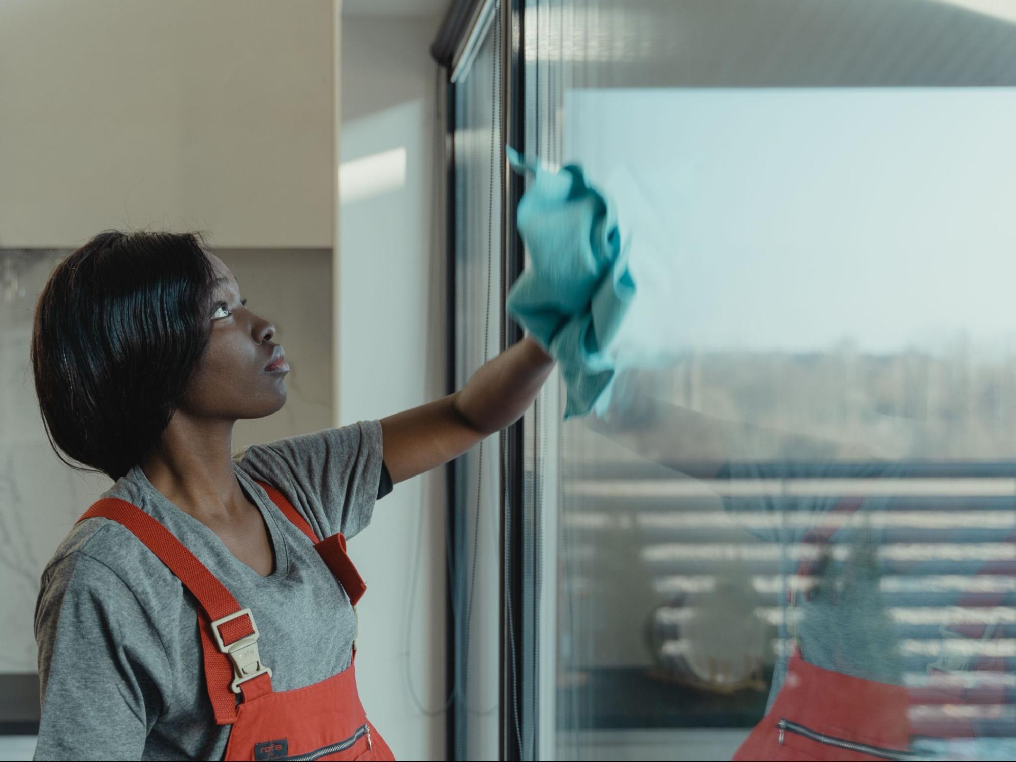 wiping window